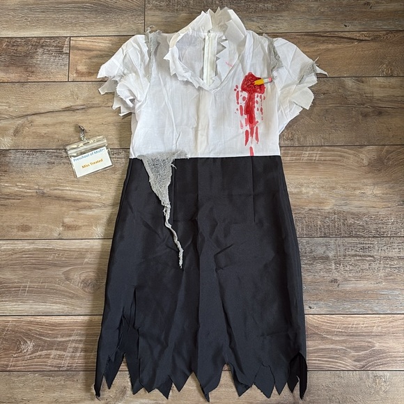 Women’s Halloween Office Zombie Costume Small - Picture 3 of 12